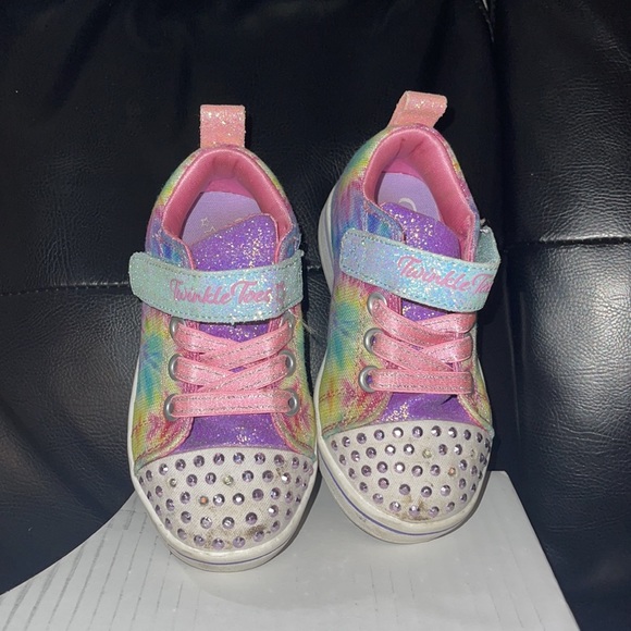 SKECHERS Toddler Girls' Twinkle Toes® Sparkle Rayz Groovy Dreams Shoes - Picture 8 of 8